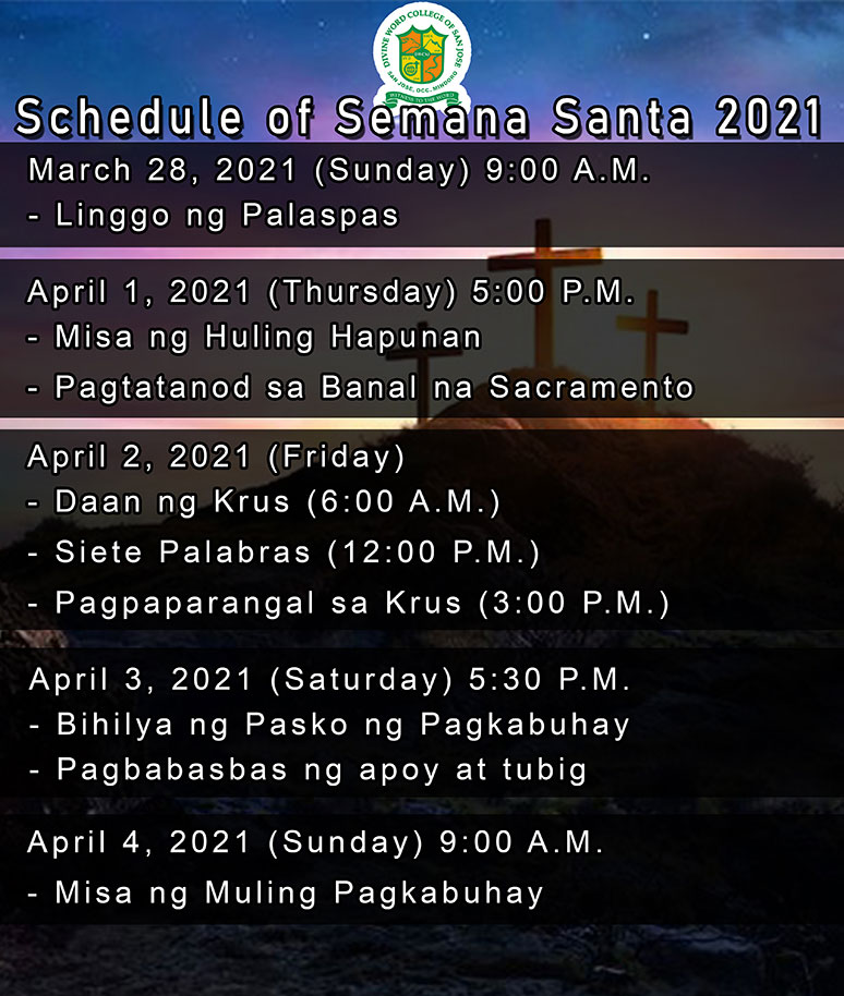 Schedule of Semana Santa img